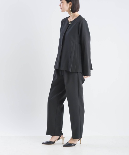 「PICCIN」 ノーカラージャケット M ブラック レディース_画像7