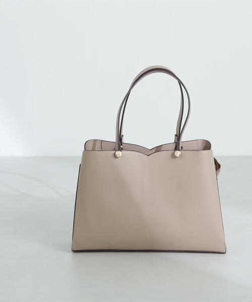 「NATURAL BEAUTY BASIC」 トートバッグ フリ- ブラック レディース_画像3