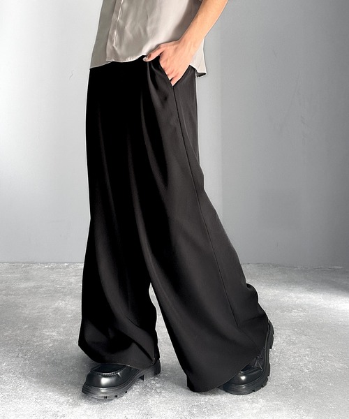 「Classical Origin」 スラックス MEDIUM チャコール メンズ_画像2