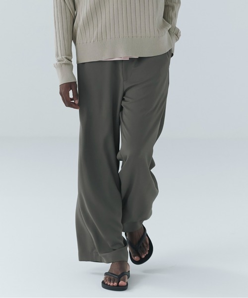ワイドパンツ スラックス Airy Cloth Extra Wide Drawstring Pant メンズ レディースの画像