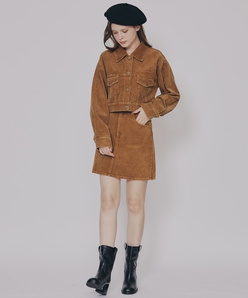 「REDYAZEL」 ミニスカート SMALL キャメル レディース_画像2