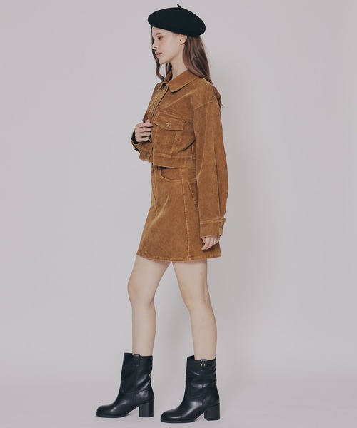 「REDYAZEL」 ミニスカート SMALL キャメル レディース_画像3