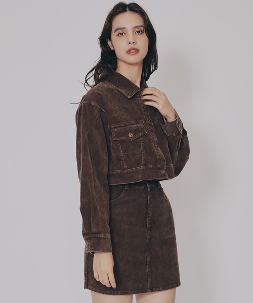 「REDYAZEL」 ミニスカート SMALL キャメル レディース_画像9