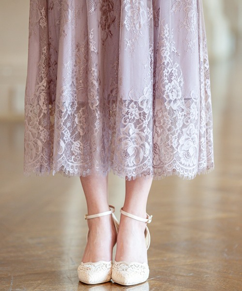 「Kana」 7分袖ワンピース LL ベージュ系その他 レディース_画像7