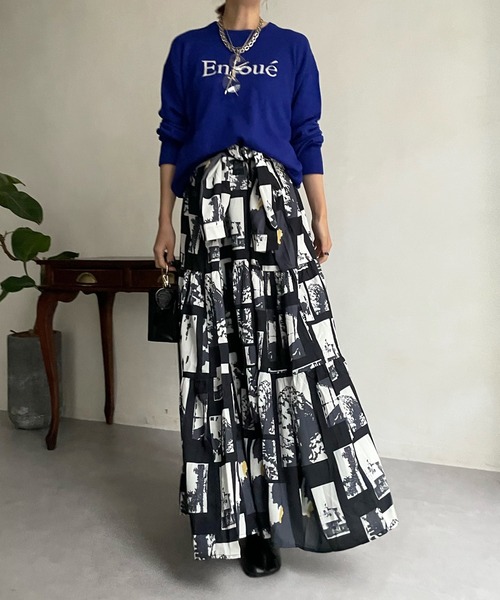 「DouDou」 長袖ニット FREE ベージュ レディース_画像3