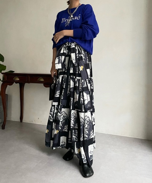 「DouDou」 長袖ニット FREE ベージュ レディース_画像6