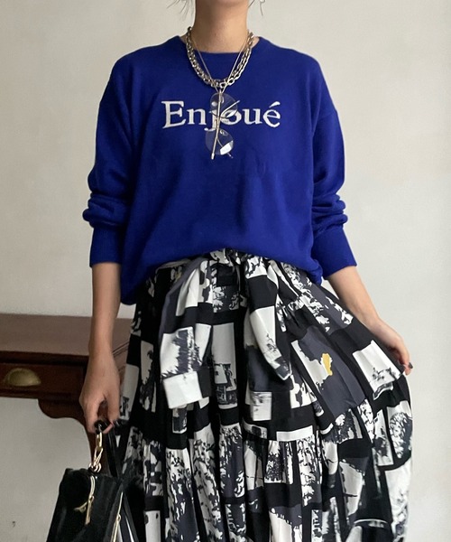 「DouDou」 長袖ニット FREE ベージュ レディース_画像8