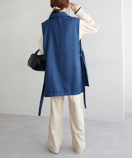 「DISCOAT」 ベスト FREE ブラック レディースの画像3