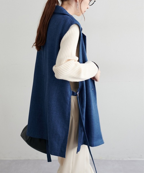 「DISCOAT」 ベスト FREE ブラック レディースの画像9