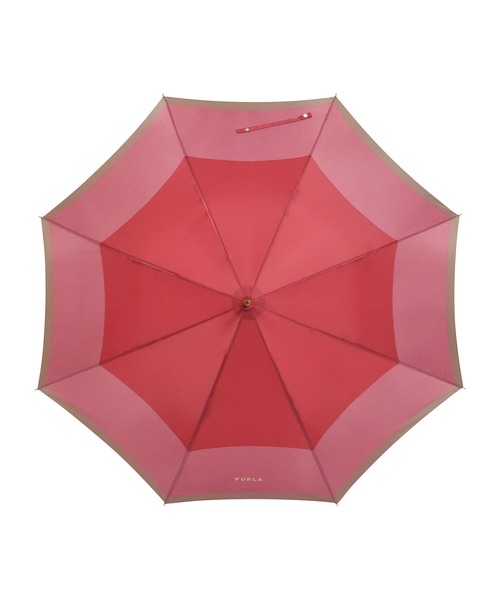 FURLA（フルラ） 傘 長傘 雨傘 日本製 耐風 UV カラーボーダー NEW