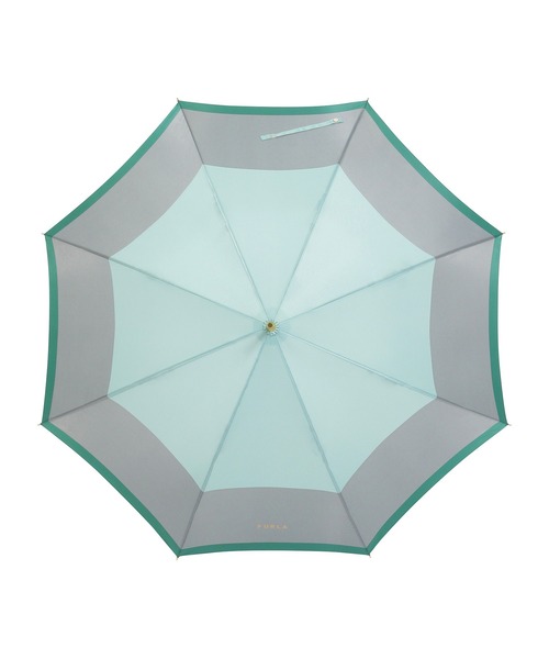 FURLA（フルラ） 傘 長傘 雨傘 日本製 耐風 UV カラーボーダー NEW