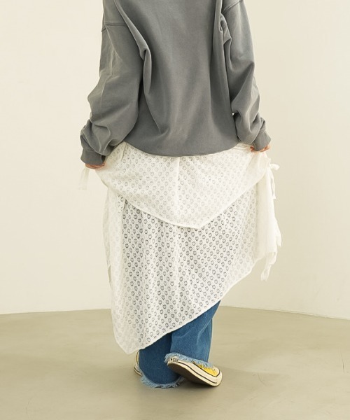 「eLur」 スカート FREE アイボリー レディース_画像7