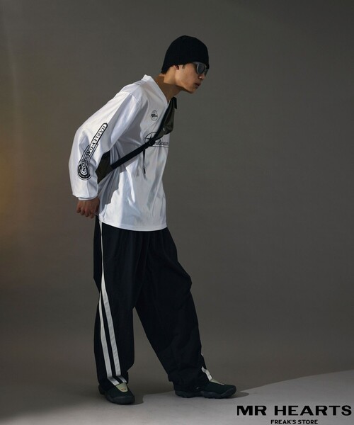 「FREAK'S STORE」 イージーパンツ SMALL ネイビー メンズ_画像3