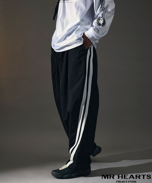 「FREAK'S STORE」 イージーパンツ SMALL ネイビー メンズ_画像9