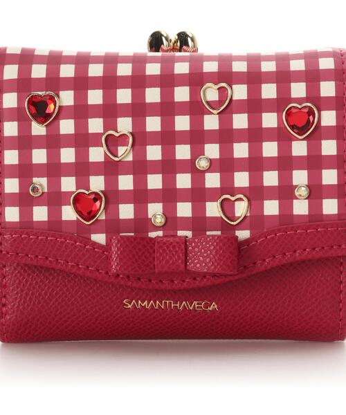 Samantha Vega（サマンサベガ） 財布 ストロベリーギンガム折財布