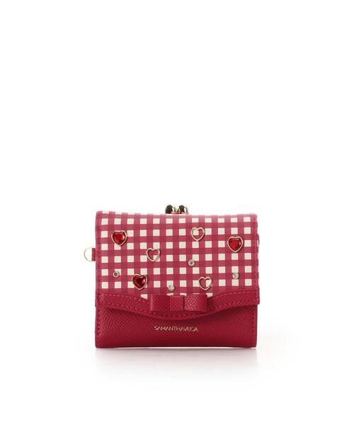 Samantha Vega（サマンサベガ） 財布 ストロベリーギンガム折財布
