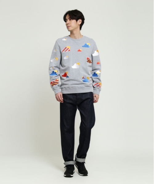 「SUNSPEL」 スウェットカットソー LARGE グレー メンズ_画像5