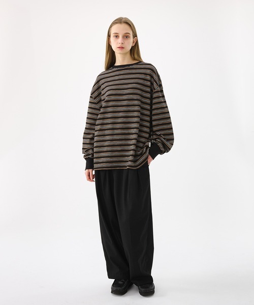 「WETTEMPT」 長袖Tシャツ MEDIUM オフホワイト メンズ_画像3