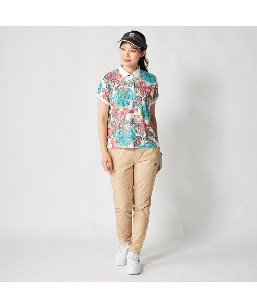フィラゴルフ★薄手ストレッチ★ポロシャツ【レディース サイズM】 FILA GOLF ポロシャツ ポロ フィラゴルフ ゴルフウェア 吸汗速乾 UV