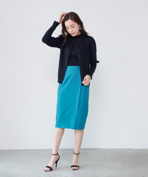 「M.deux」 ニットカーディガン MEDIUM ブラック レディース_画像5