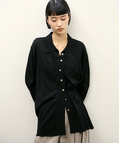 【ADAM ET ROPE】ニットシャツカーディガン ADAM ET ROPE'（アダムエロペ） カーディガン ニットシャツ