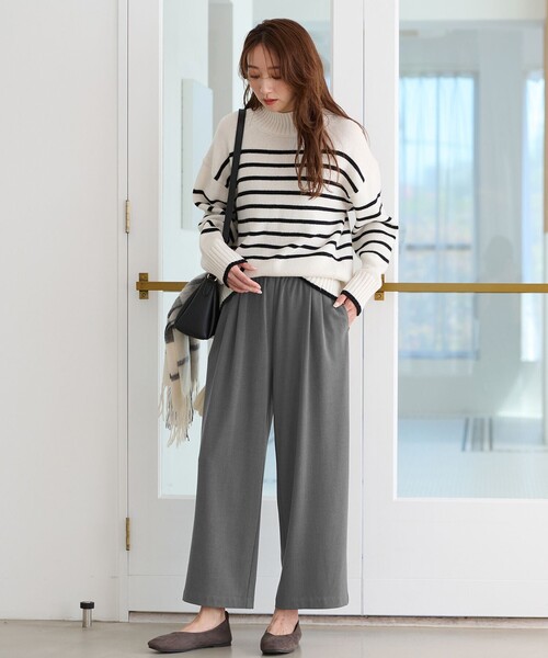 「ANY」 イージーパンツ 2 ブラック レディース_画像3