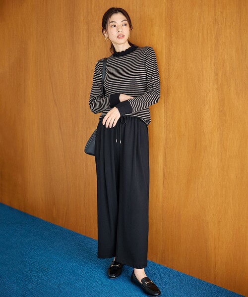 「ANY」 イージーパンツ 2 ブラック レディース_画像7