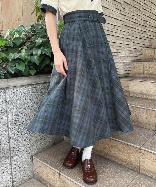 ご購入者様決定꒰Fabulous Angela꒱タータンチェックフリンジ スカート 大人可愛い ꒰Fabulous Angela꒱タータンチェックフリンジ スカート 大人可愛い