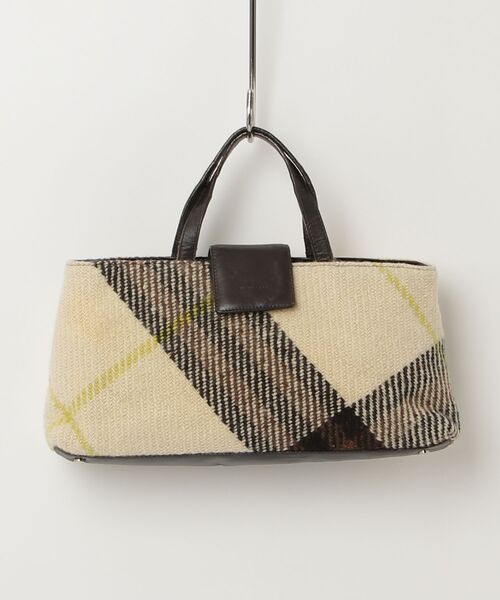 東京銀座オフライン販売 Burberry チェック柄 ハンドバッグ 【公式通販】