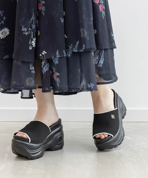 RANDA（ランダ） サンダル 「SUSTAINABLE」ニットボリュームソール