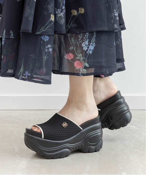 RANDA（ランダ） 厚底 サンダル 「SUSTAINABLE」ニットボリューム