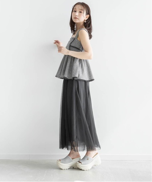 RANDA（ランダ） サンダル 「SUSTAINABLE」ニットボリュームソール