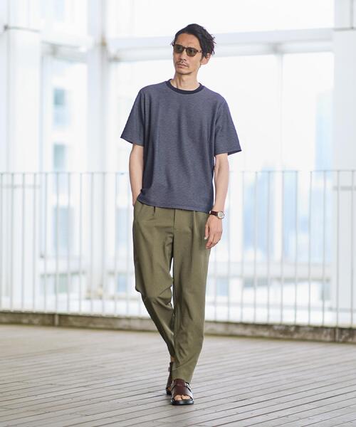 TAKEO KIKUCHI（タケオキクチ） スラックス リネンライクカルゼ