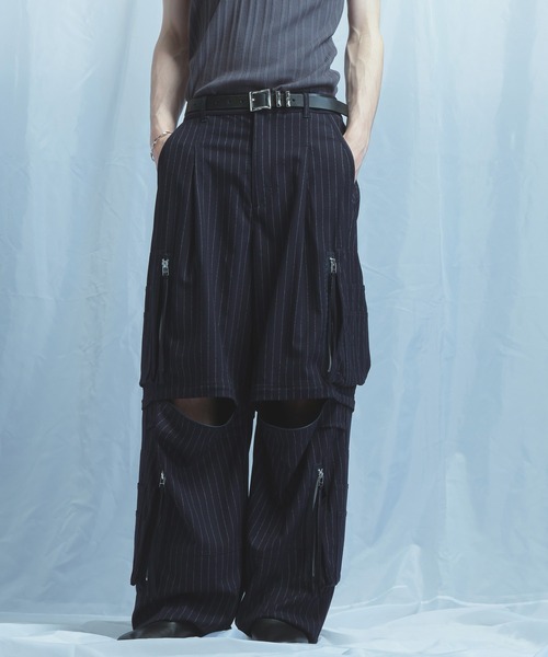 HARE（ハレ） ワイドパンツ カーゴパンツ 「SET UP対応 接触冷感」2WAY