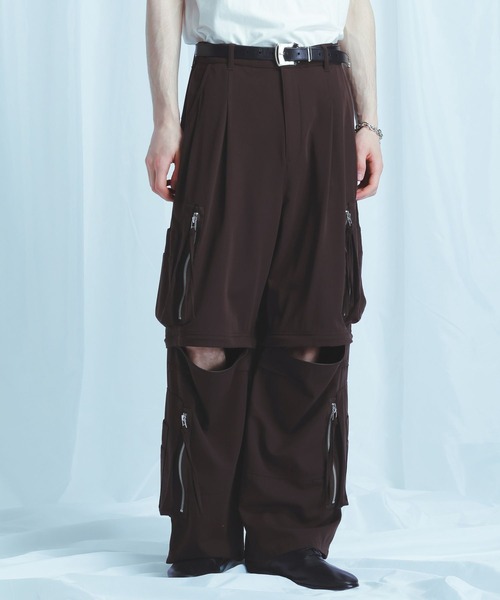 HARE（ハレ） ワイドパンツ カーゴパンツ 「SET UP対応 接触冷感」2WAY