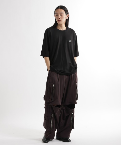 HARE ジッパー付きカーゴパンツ ブラック M HARE（ハレ） カーゴパンツ 「SET UP対応 接触冷感」2WAY-ZIPカーゴ