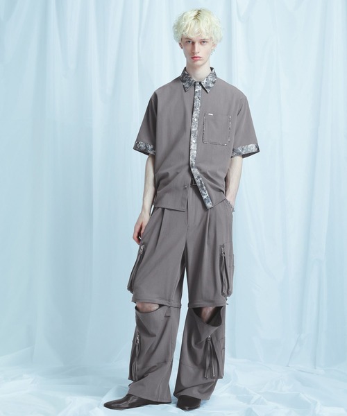 HARE（ハレ） ワイドパンツ カーゴパンツ 「SET UP対応 接触冷感」2WAY