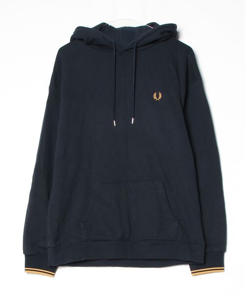 FRED PERRYフレッドペリーのプルオーバーフーディパーカー　Lサイズ/紺 FRED PERRY（フレッドペリー） プルオーバーパーカー L ネイビー