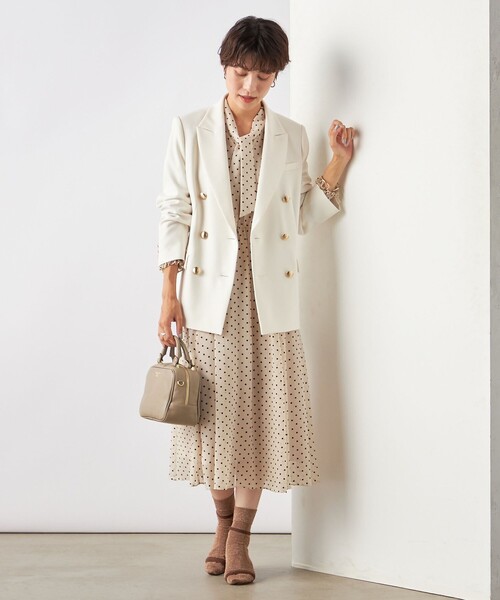 「NOLLEY'S Sophi」 テーラードジャケット 38 オフホワイト レディースの画像