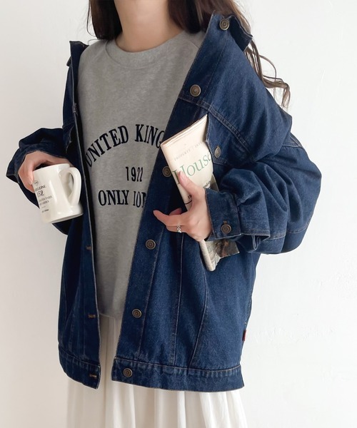 「Java」 デニムジャケット X-LARGE ブルー レディース_画像3