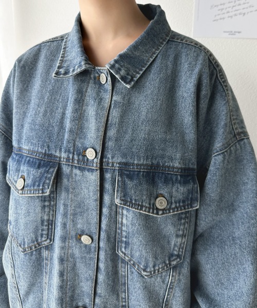 「Java」 デニムジャケット X-LARGE ブルー レディース_画像6