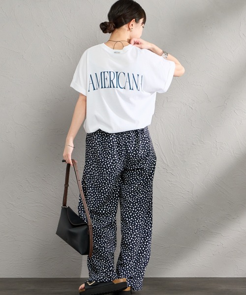 AMERICANA（アメリカーナ） tシャツ 半袖 バックプリント Tシャツ