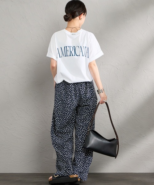 AMERICANA（アメリカーナ） tシャツ 半袖 バックプリント Tシャツ