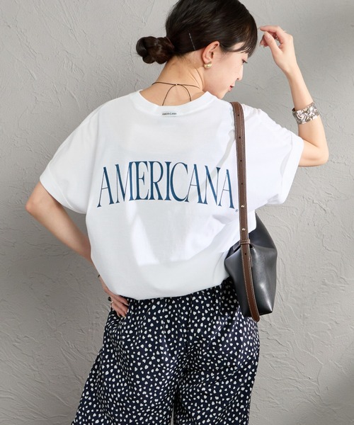 AMERICANA（アメリカーナ） tシャツ バックプリント Tシャツ
