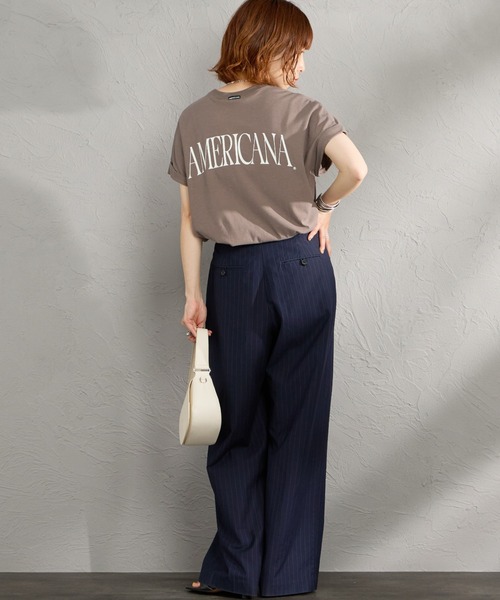 AMERICANA（アメリカーナ） tシャツ バックプリント Tシャツ