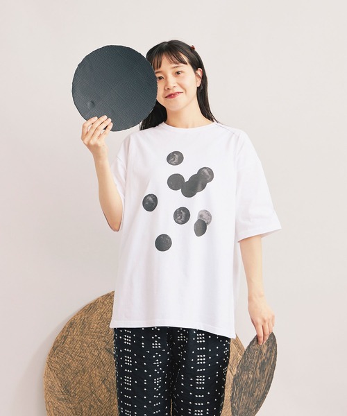 bulle de savon（ビュルデサボン） tシャツ 半袖 dot dot dot T-shirt 
