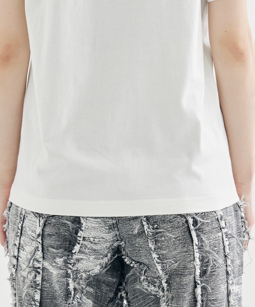 「tanakadaisuke」 半袖Tシャツ 1 ホワイト レディース_画像7