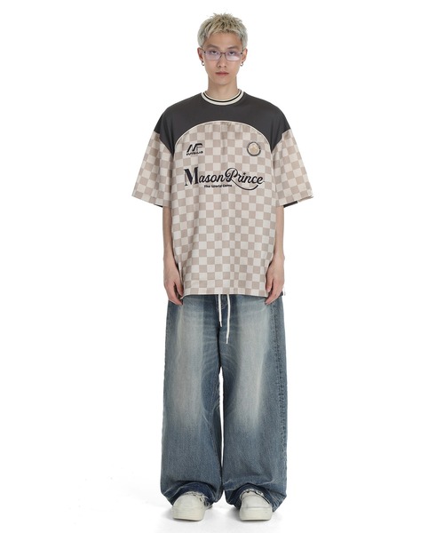 「MASONPRINCE」 半袖Tシャツ M グレー メンズ_画像7
