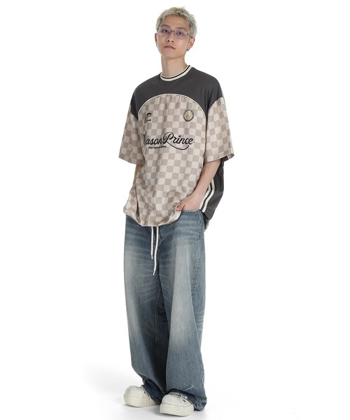 「MASONPRINCE」 半袖Tシャツ M グレー メンズ_画像8