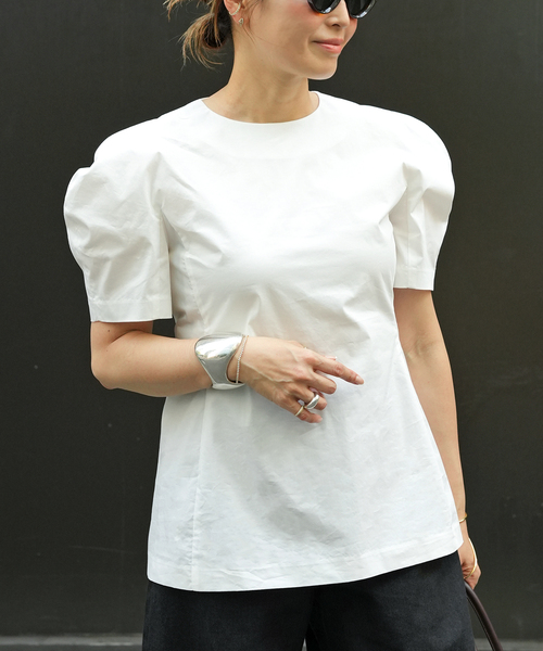 CELERI ブラウス シャツ 半袖 CELERI Balloon Shoulder ブラウス 